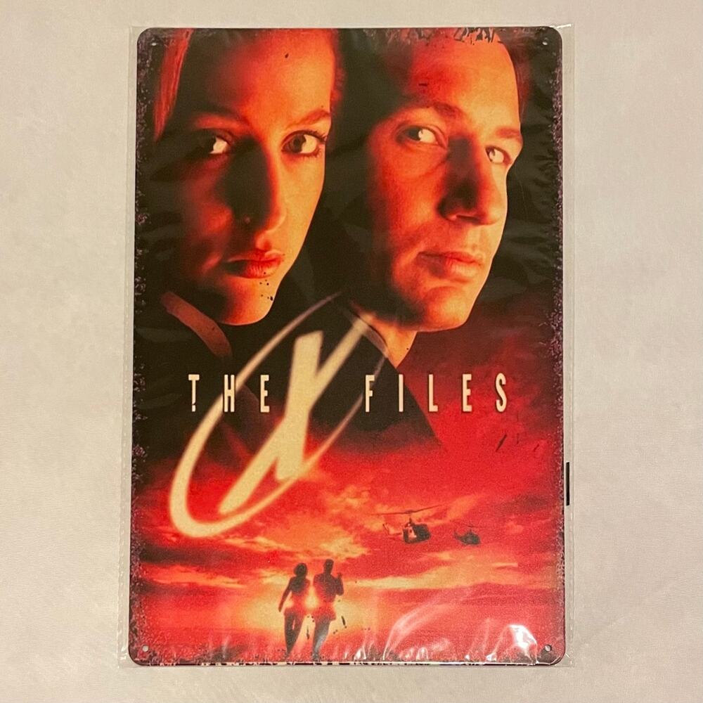 The X-Files Dana Scully & Fox Mulder ~ 8” x 12” Movie Poster Metal Sign